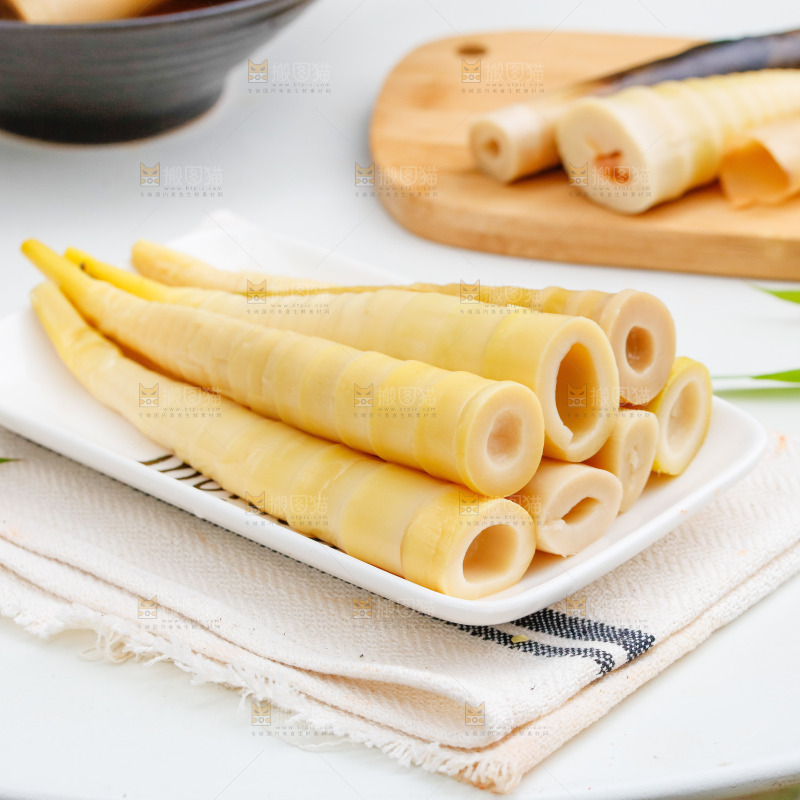 一盘老汤味手剥笋