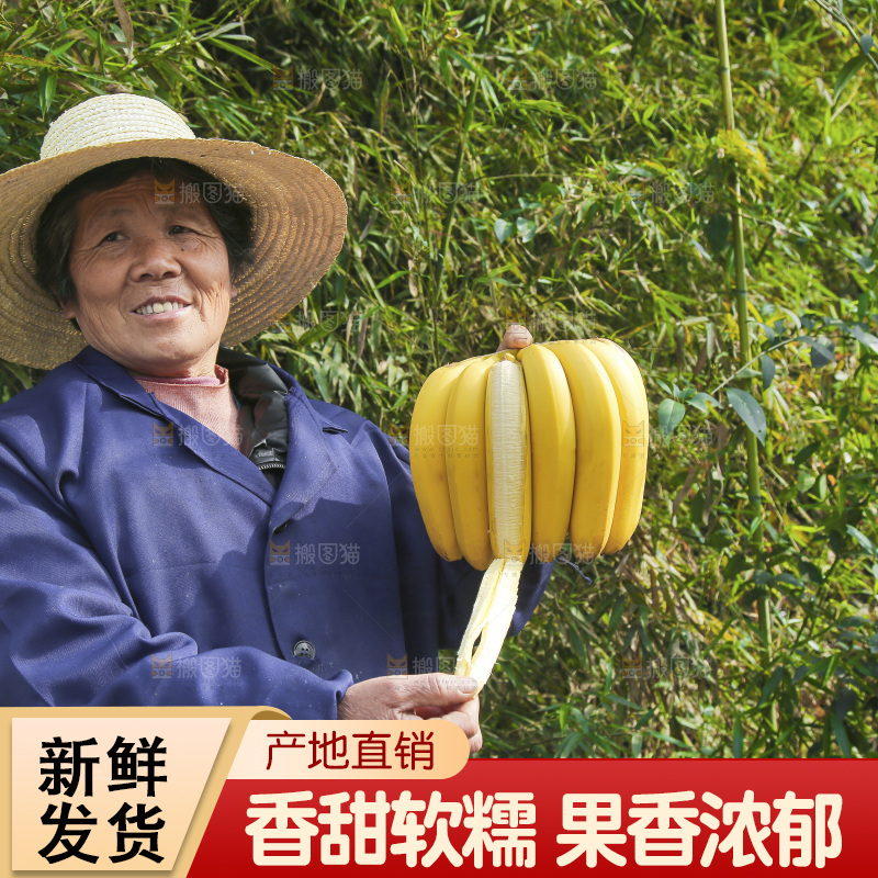 手里拿着香蕉