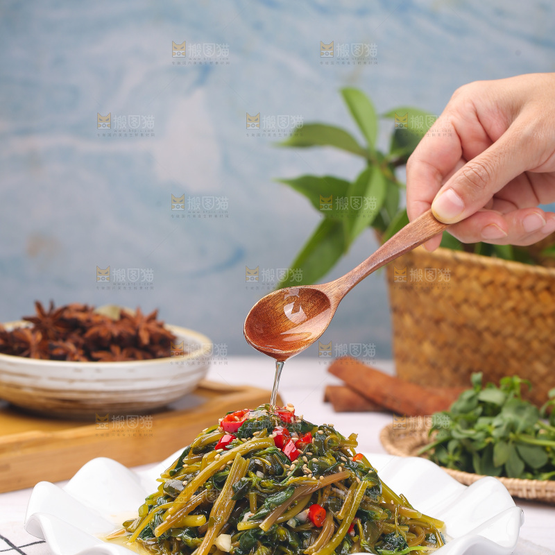 一盘凉拌马齿苋