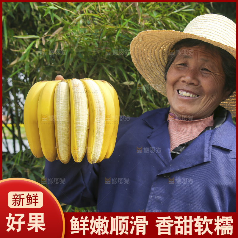 手里拿着香蕉