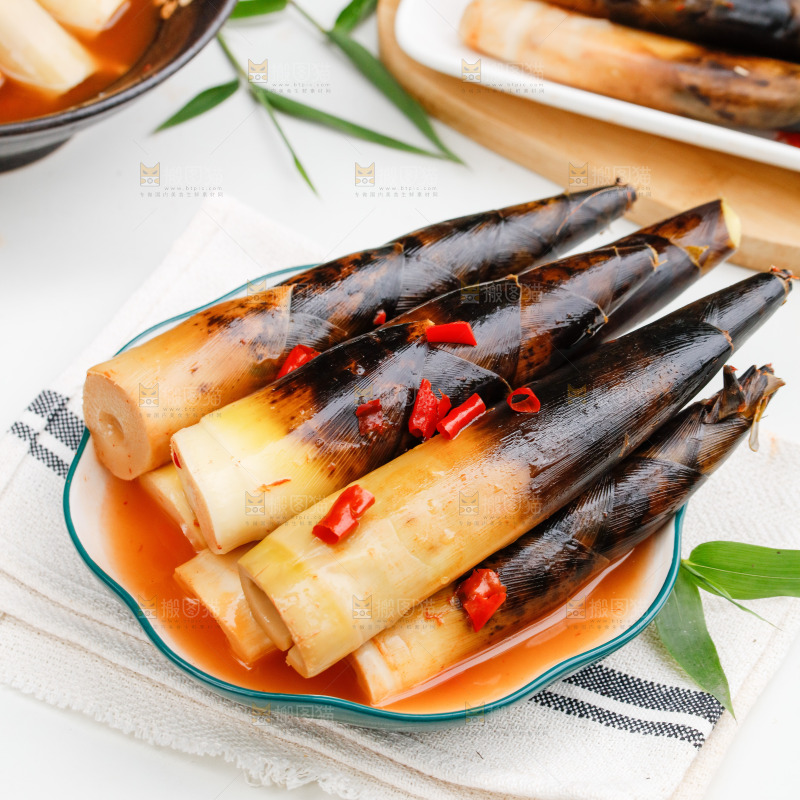 一盘香辣味手剥笋