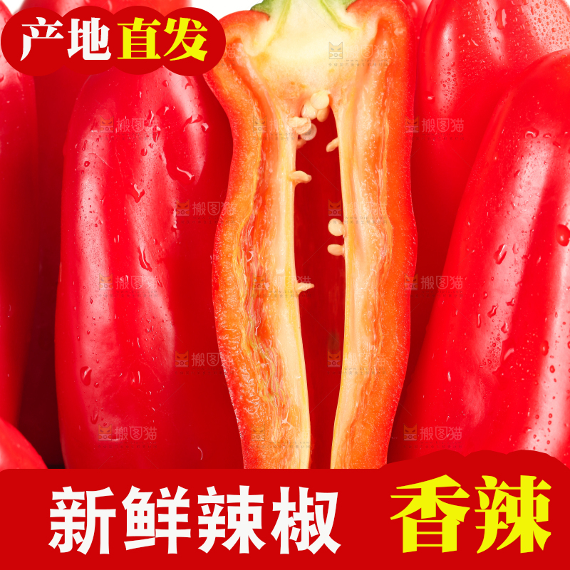 石板上的山东红辣椒