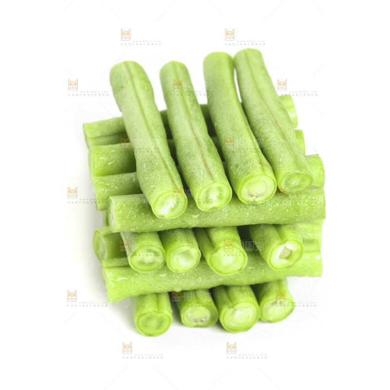 白底上的豇豆
