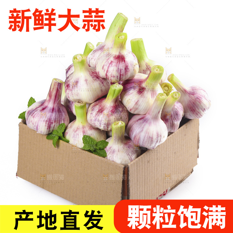 一箱新鲜大蒜