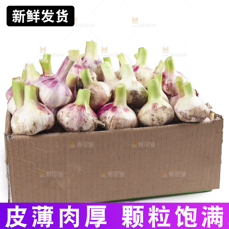 一箱新鲜大蒜