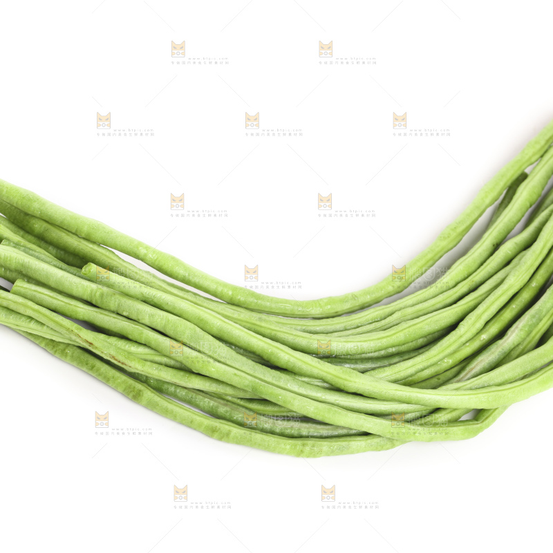 白底上的豇豆