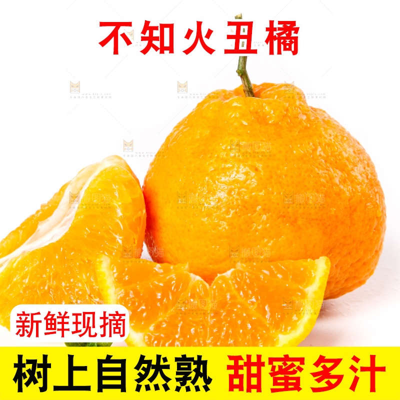 白底上摆放着丑柑