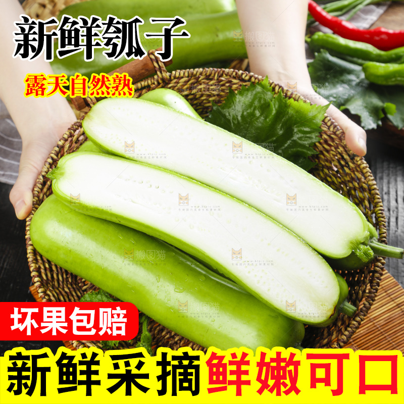 篮子里放着瓠子