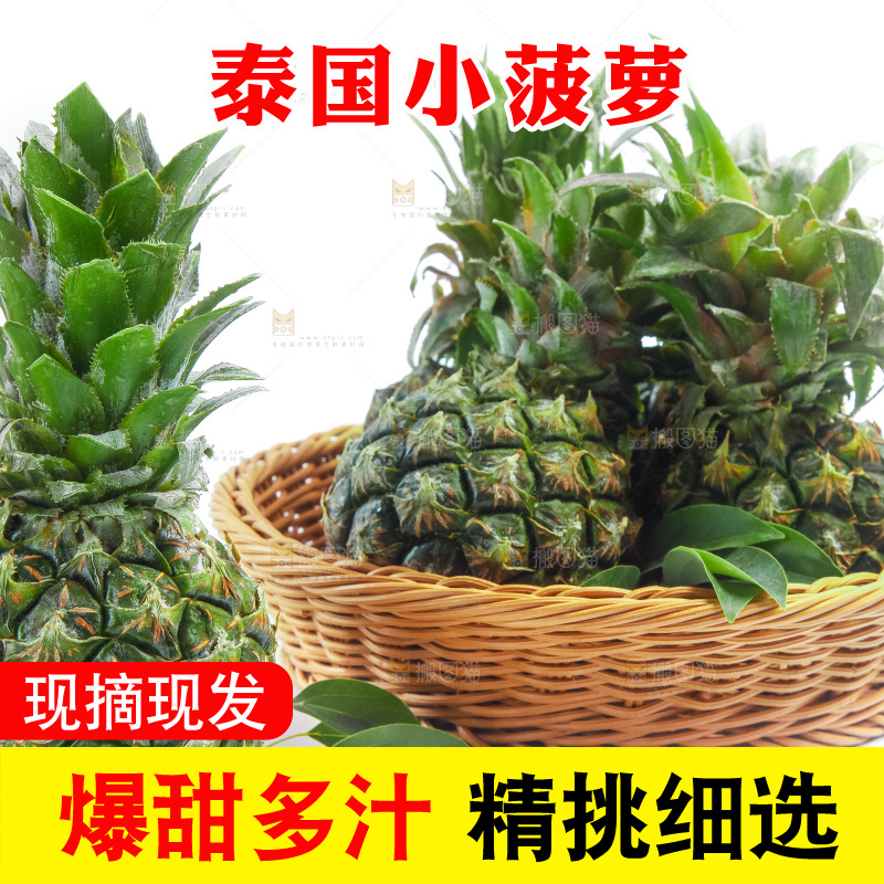 篮子里的泰国迷你小菠萝