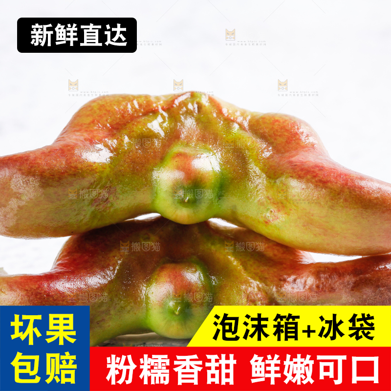 白底上的菱角