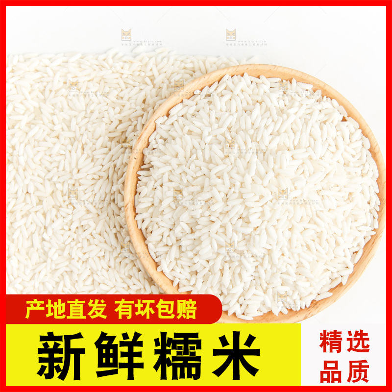白底上的长糯米