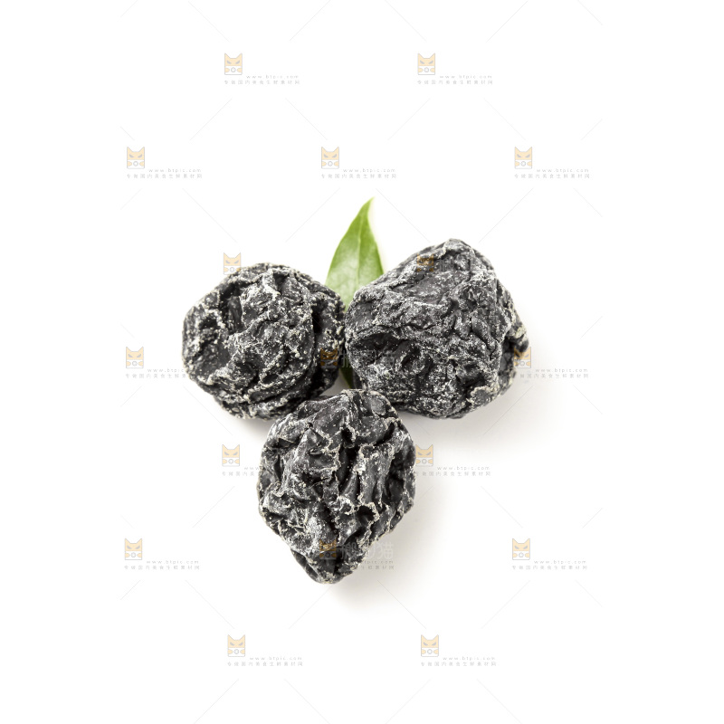 白底上的话梅