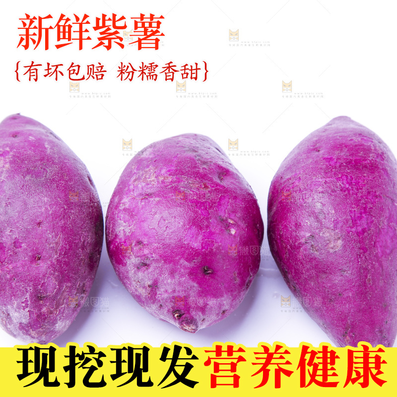 浅底上的小紫薯