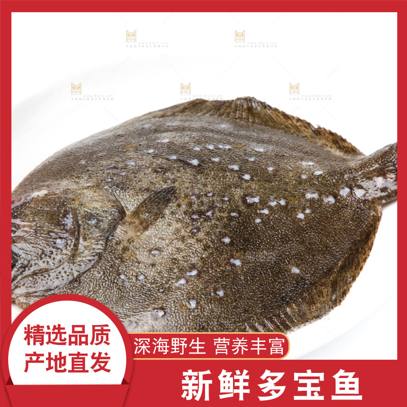 盘子里装着多宝鱼