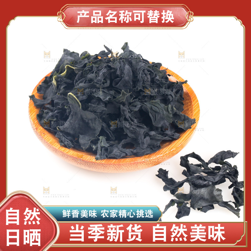 白底上的裙带菜