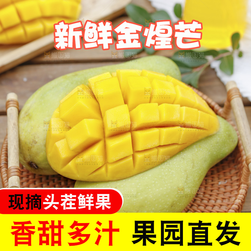 一篮新鲜金煌芒
