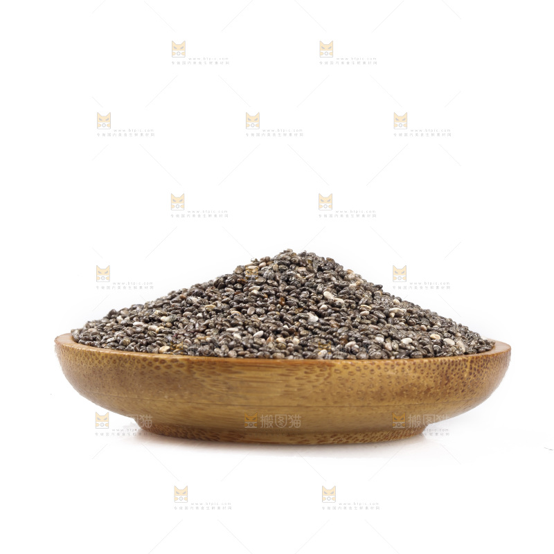 白底上放着一盘进口奇亚籽