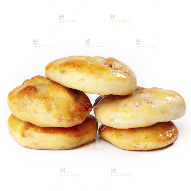 白底上放着鸡仔饼