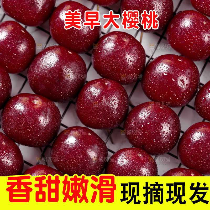 美早大樱桃纹理