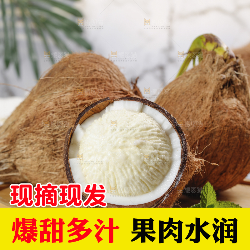 木底上放着椰宝