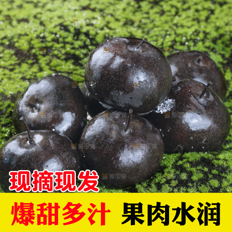 草坪上放着一堆冻梨
