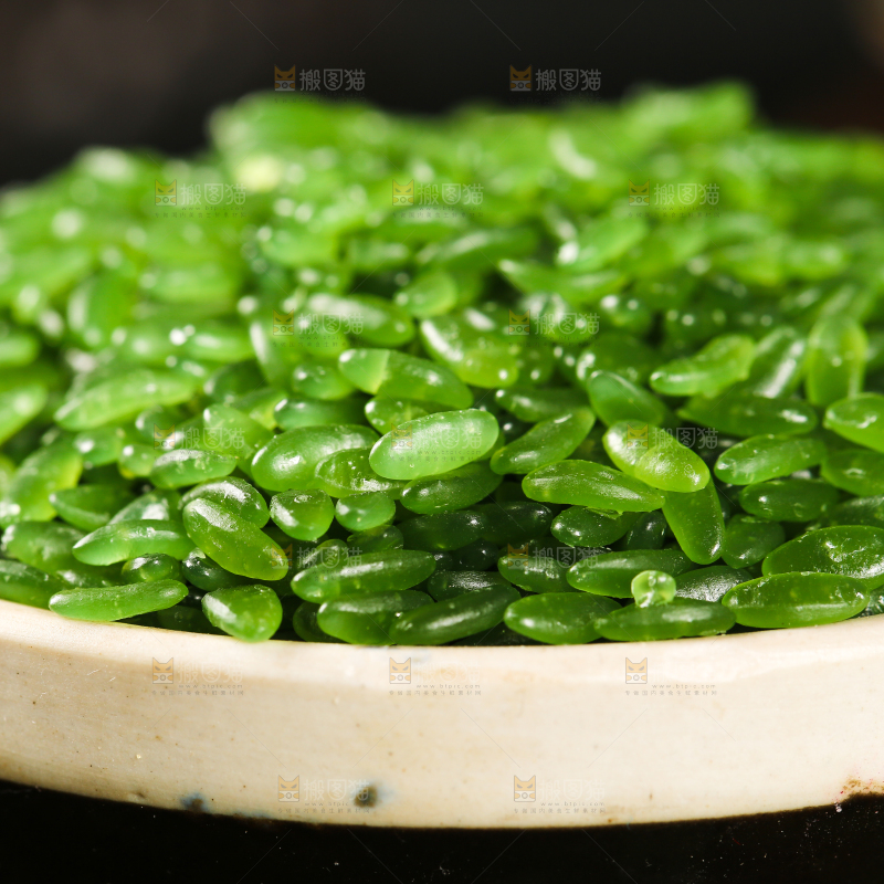 一碗绿竹米特写