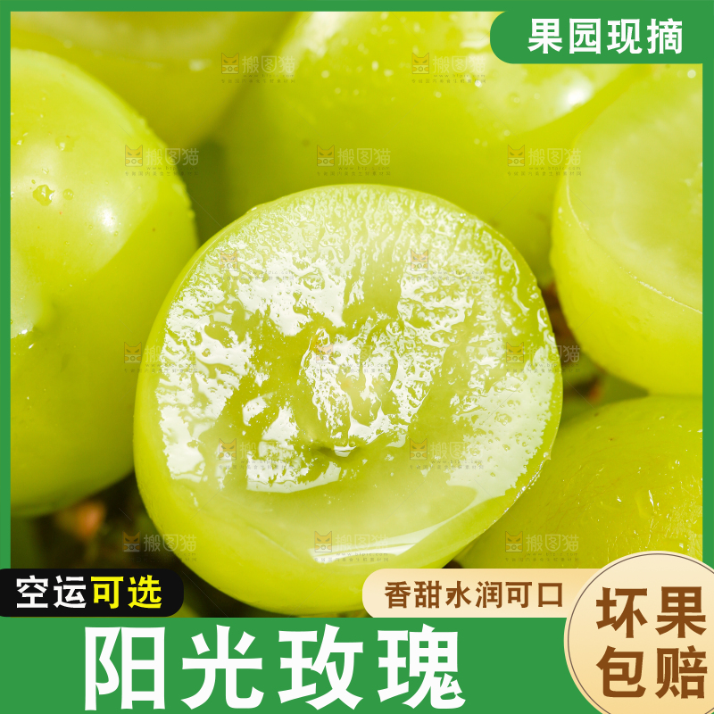 阳光玫瑰葡萄特写