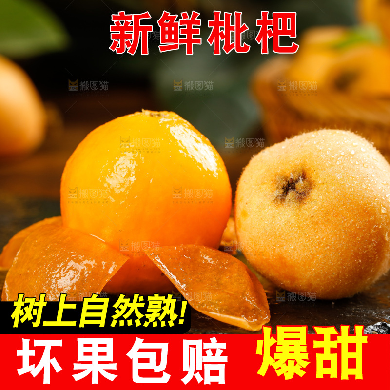 黑石板上的米易甜枇杷