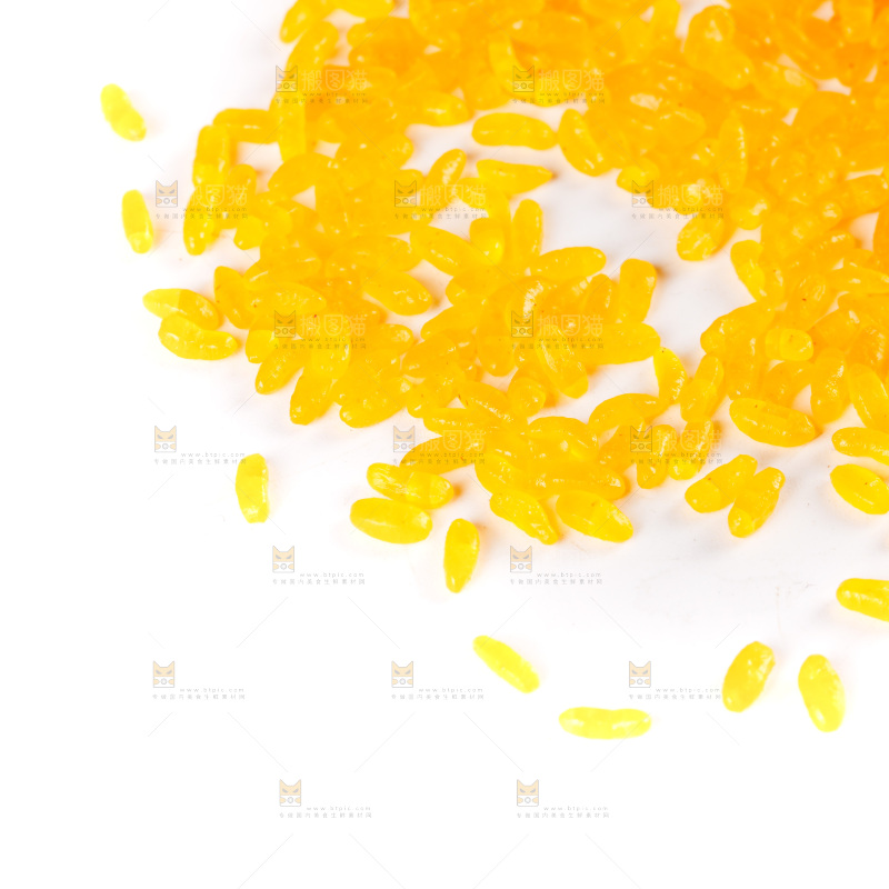 白底上的黄金米