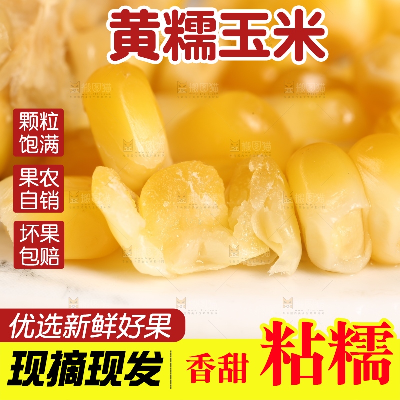 盘子里的甜糯玉米