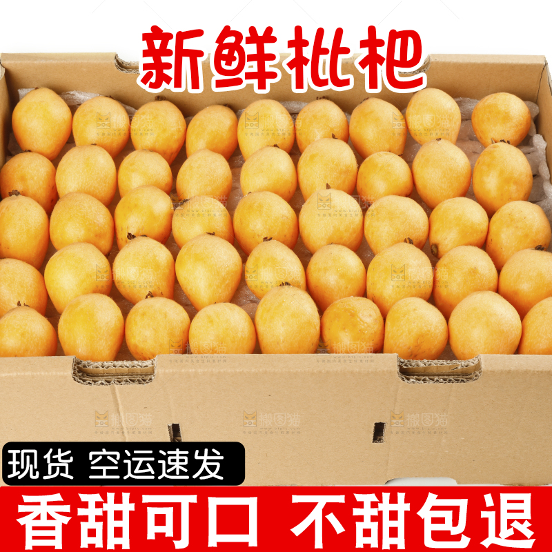一箱新鲜枇杷