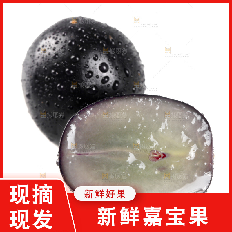白底上的台湾嘉宝果