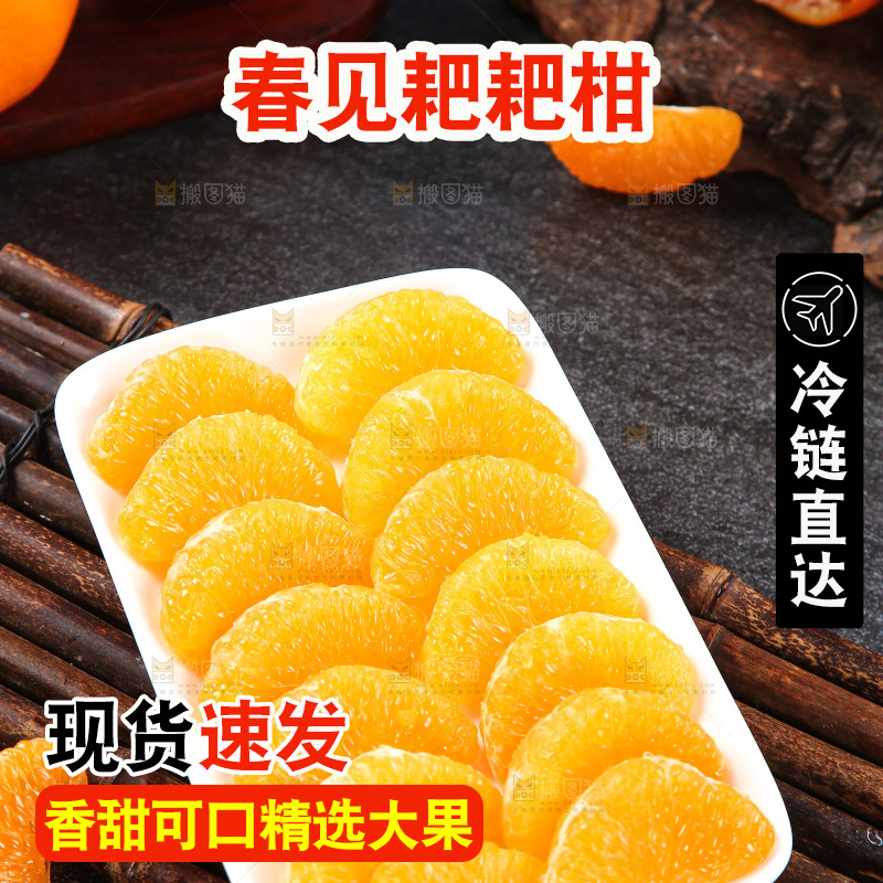 盘子里装着春见耙耙柑果肉