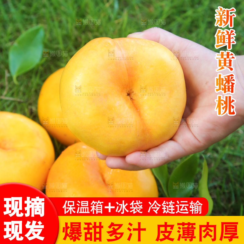 手拿着的黄金蟠桃