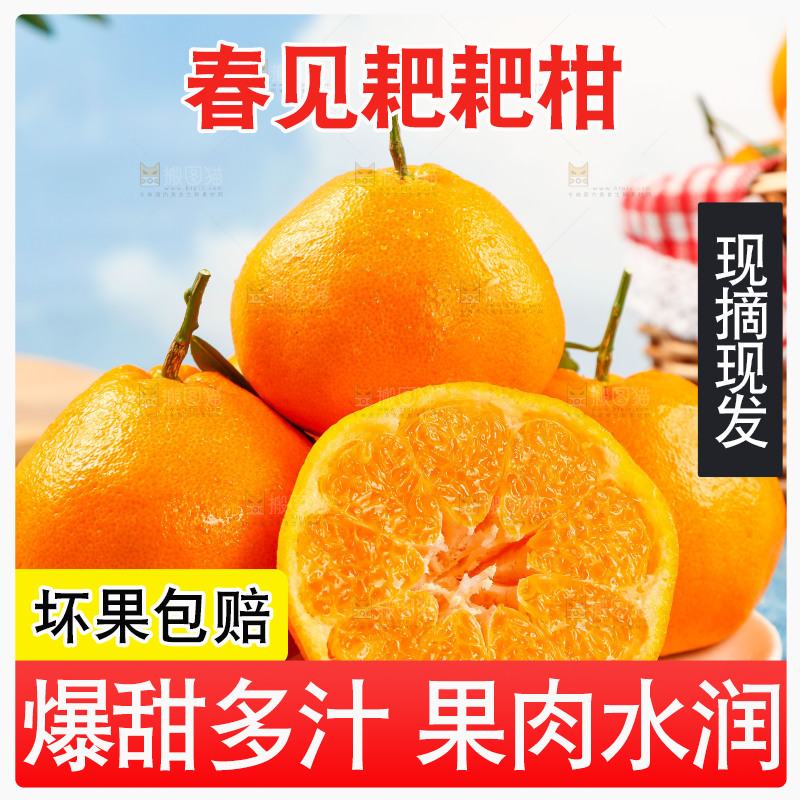 盘子里的耙耙柑