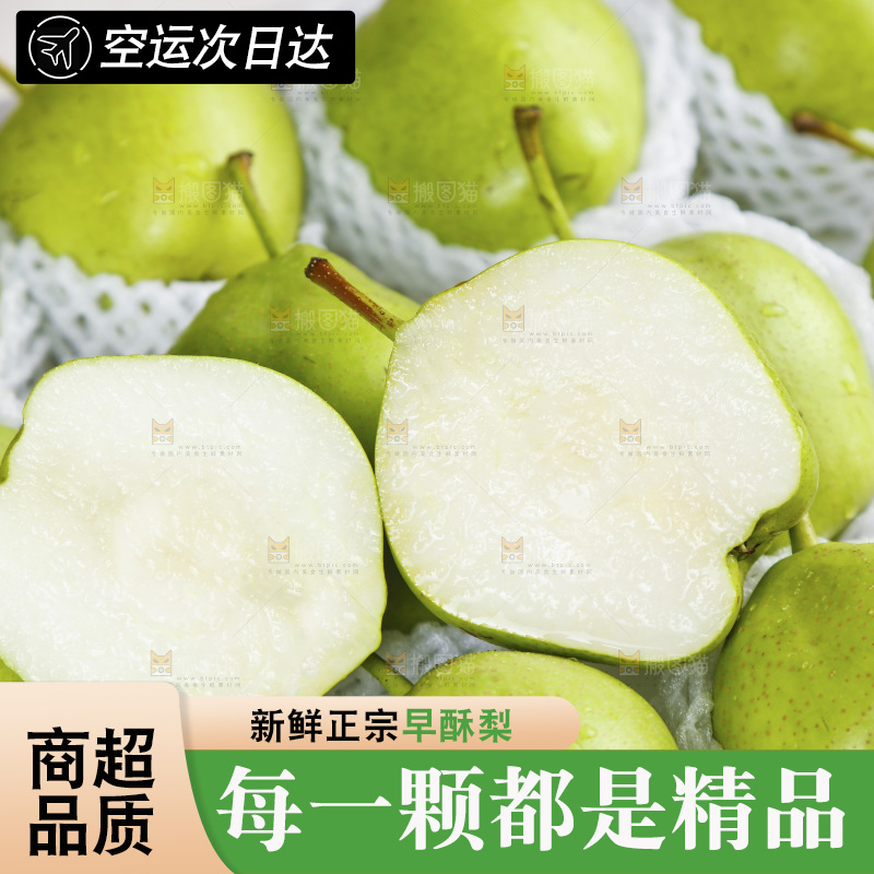 手上捧着早酥梨