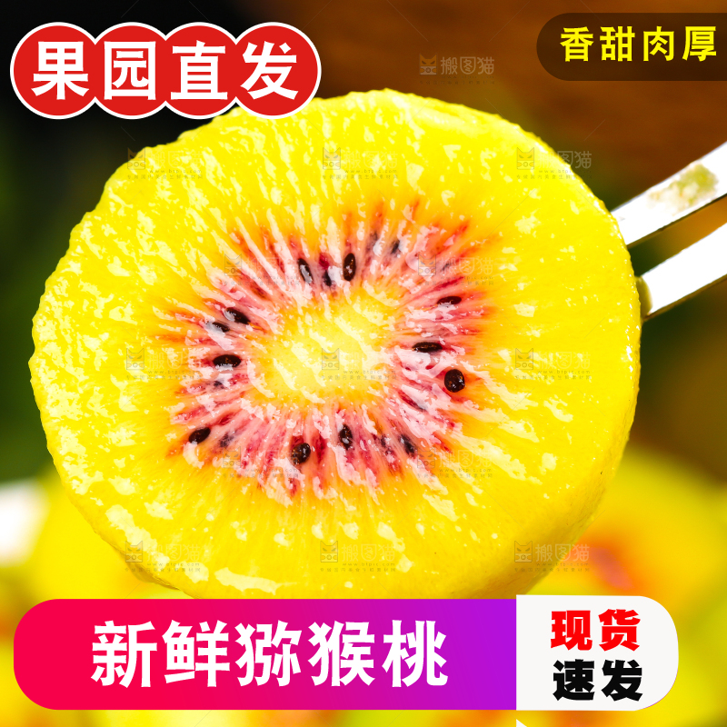 碟子里装着红心猕猴桃