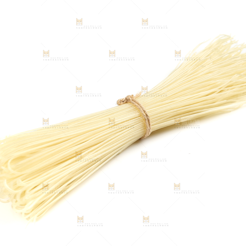 白底上的一把米粉