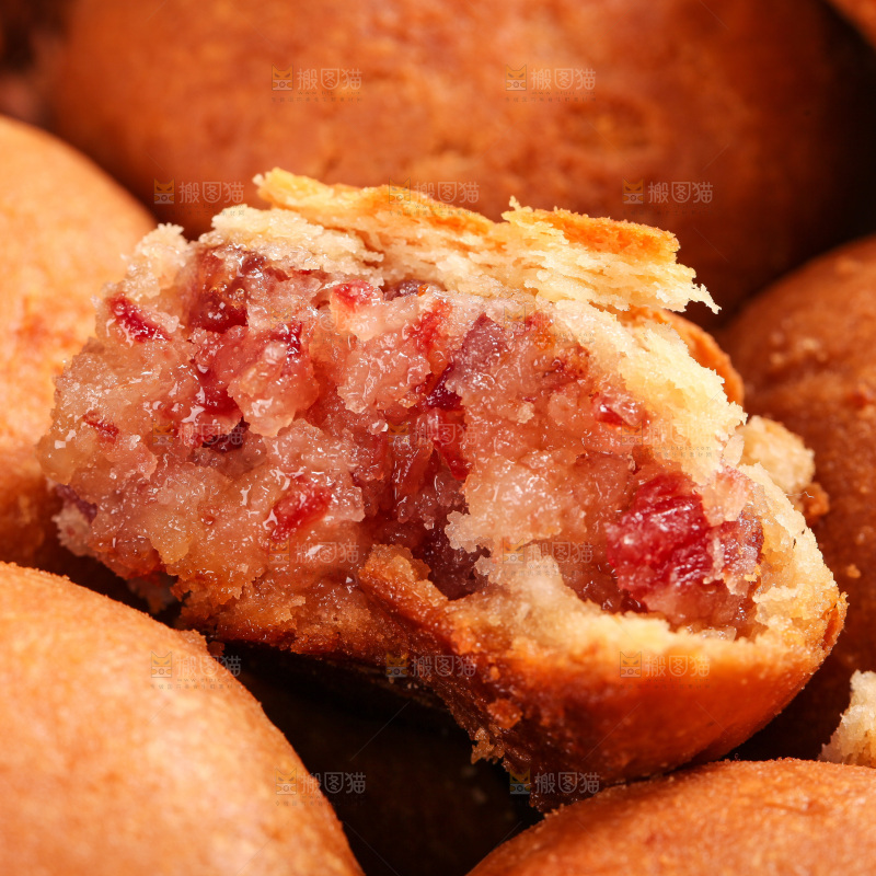 火腿月饼纹理