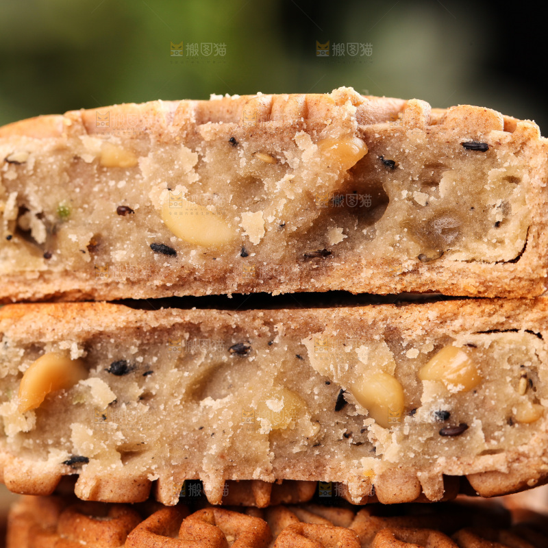 五仁月饼纹理