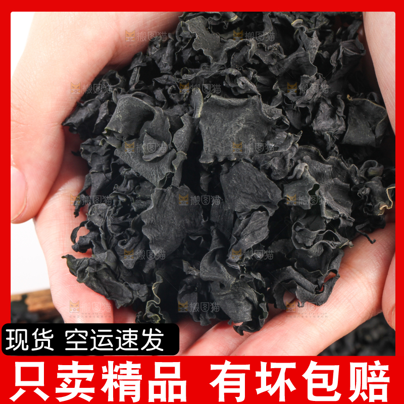 手上捧着的裙带菜