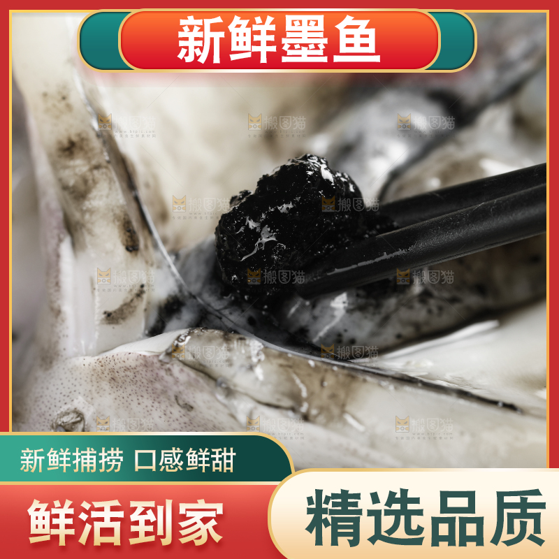 新鲜的野生大墨鱼