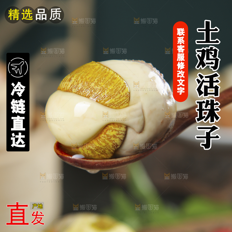 勺子上舀着活珠子