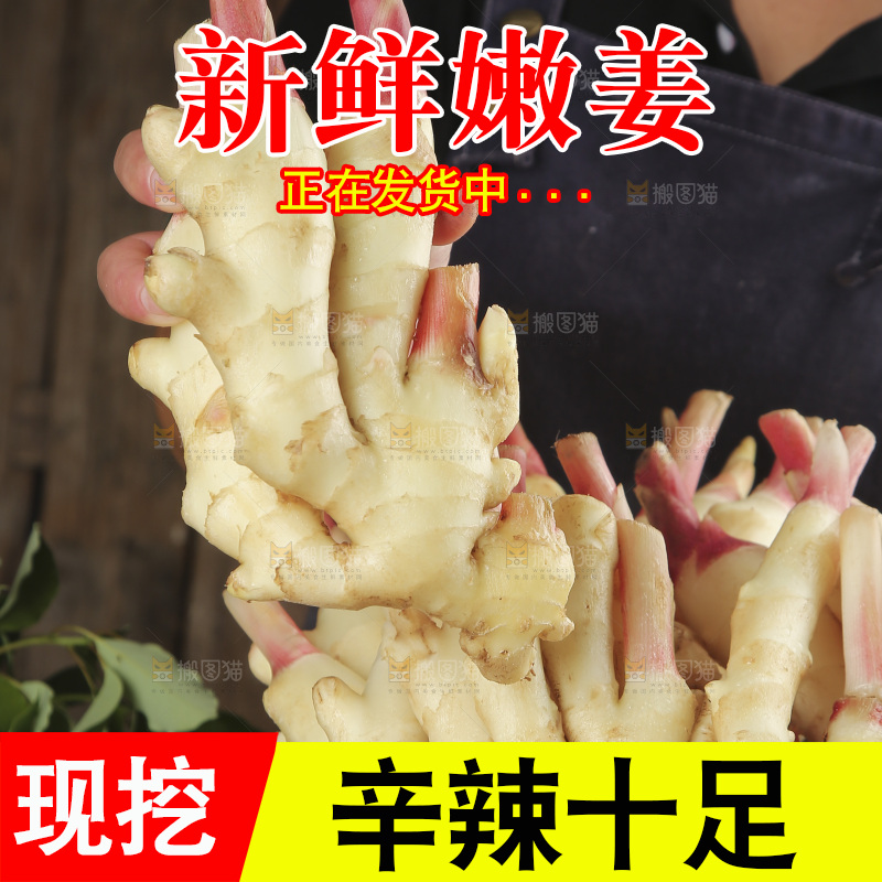 手上端着一篮嫩姜