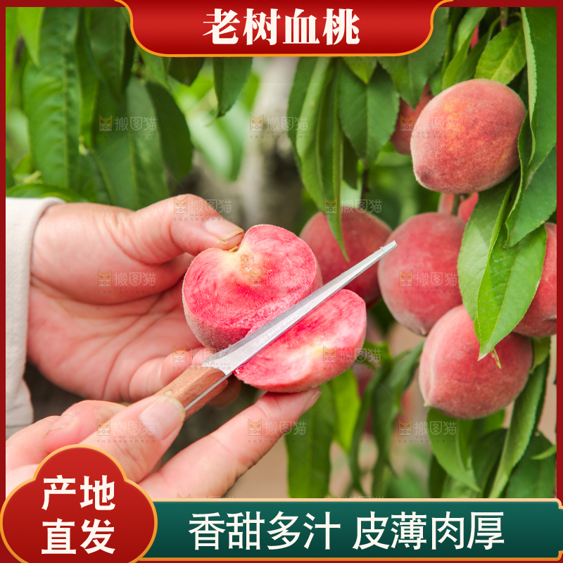 手上正在切的红桃