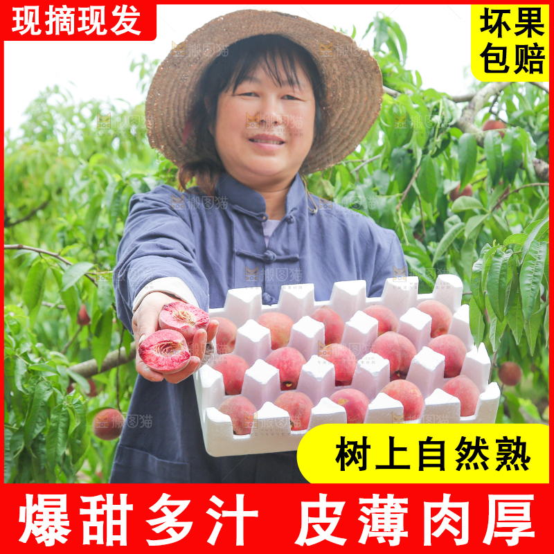 农民手上抱着一箱胭脂红