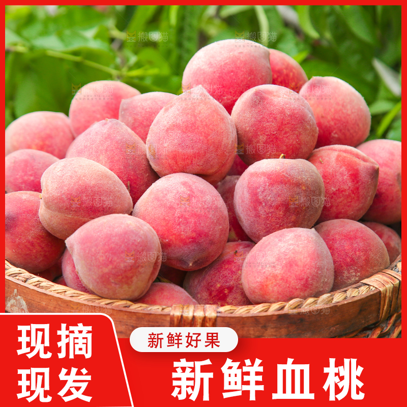 筐子里放满胭脂红