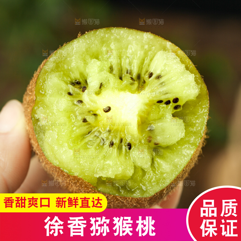 手上拿着徐香猕猴桃
