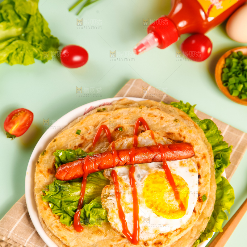 盘子里的手抓饼