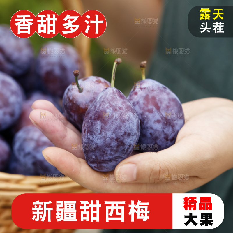 手上放着新疆大西梅